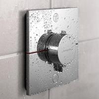 Hansgrohe ShowerSelect Comfort E thermostaat inbouw voor 2 functies met geïntergreerde zekerheidscombinatie volgens EN1717, chroom - thumbnail