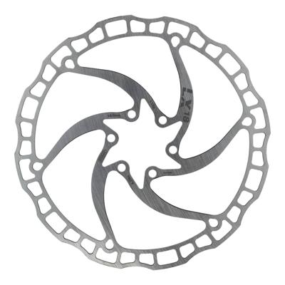 Elvedes rotor lx18 180mm 112g 6 gaats+boutjes zilver 2021067