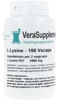 VeraSupplements L-Lysine 500mg Capsules - thumbnail