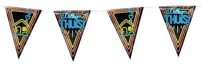 Neon Vlaggenlijn Welkom Thuis (10m)