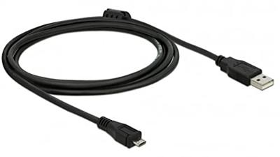 Delock 82335 USB-kabel USB 2.0 USB-A stekker, USB-micro-B stekker 2.00 m Zwart Delock 82335 USB-kabel USB 2.0 USB-A stekker, USB-micro-B stekker 2.00 m Zwart