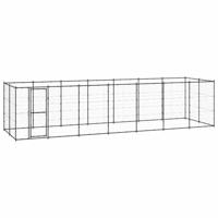 Hondenkennel 16,94 m² staal - thumbnail