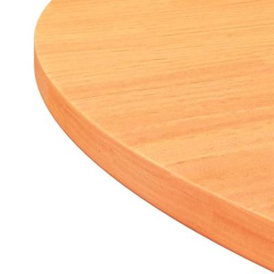 Tafelblad rond Ø80x2,5 cm massief grenenhout wasbruin - thumbnail