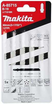 Makita Accessoires Decoupeerzaagblad B19 - T101BR | 5 stuks - A-85715 - thumbnail