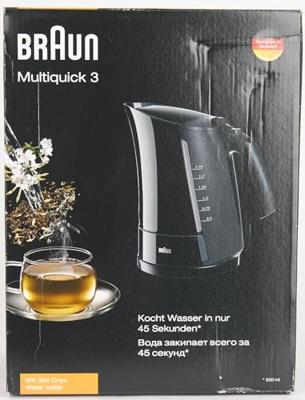 Braun WK300 Multiquick 3 Zwart Braun WK300 Multiquick 3 Zwart