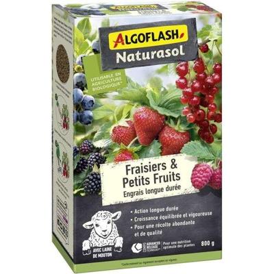 Aardbeien- en kleinfruitmeststof - ALGOFLASH NATURASOL - Langdurige werking - 800 g - UAB