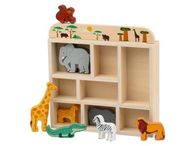 lupilu Houten speeldoos met dieren (Safari)