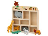 lupilu Houten speeldoos met dieren (Safari) - thumbnail