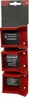 Stealthmounts Batterijhouders voor Milwaukee M18 18v | Rood | 6 stuks - BM-MW18-RED-6 - thumbnail