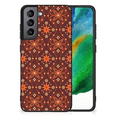 Samsung Galaxy S21FE Back Case Batik Brown