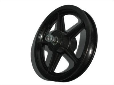 Hulzebos Voorwiel 12 kunststof zwart