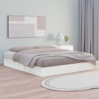 Bedframe massief hout wit 140x200 cm - thumbnail