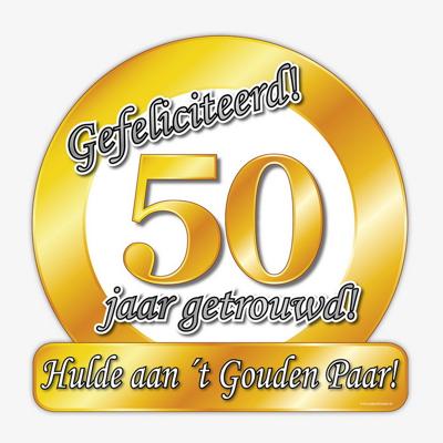 Huldeschild 50 Jaar Getrouwd