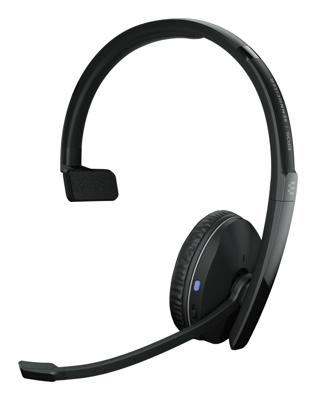 EPOS BLUETOOTH WIRELESS On Ear headset Bluetooth Mono Zwart Noise Cancelling Volumeregeling, Microfoon uitschakelbaar (mute) Computer