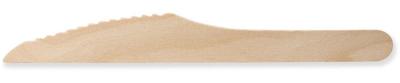 Mes uit hout, gecoat, 165 mm, pak van 100 stuks