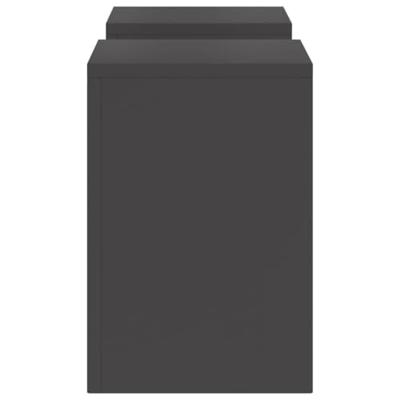 VidaXL Plantenstandaard 2 pcs zwart 24 x 24 x 35 cm staal VidaXL Plantenstandaard 2 pcs zwart 24 x 24 x 35 cm staal