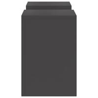 VidaXL Plantenstandaard 2 pcs zwart 24 x 24 x 35 cm staal - thumbnail