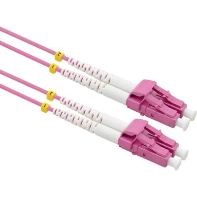VALUE F.O. Kabel 50/125µm OM4, LC/LC, low-Loss connector , violet, 1 m