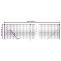 VidaXL Gaashek met flens 1x10 m groen - thumbnail