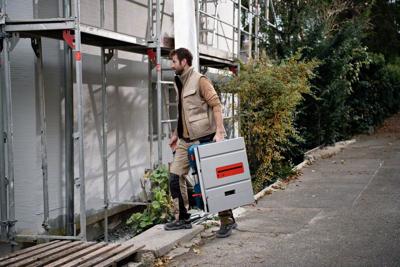 Bosch Blauw GTS 18V-216 | Accutafelcirkelzaag | BITURBO | Body | Zonder accu&apos;s & Laders | Met werktafel - 0601B44002