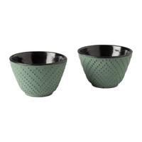 Theekopjes Yuka - set van 2 - groen - thumbnail