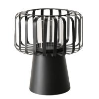 Boltze Home windlicht zwart 18x18x21cm - thumbnail