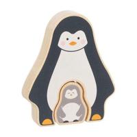 Goki houten puzzel staand pinguïnt, 2st. - thumbnail