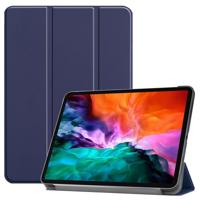 3-Vouw sleepcover hoes - iPad Pro 12.9 inch (2021) - Blauw - thumbnail