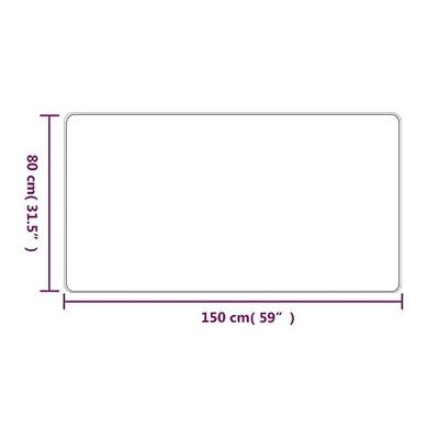 VidaXL Tapijtloper sisal-look 80x150 cm antracietkleurig