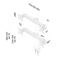 TV houder Neomounts FPMA-D700D4 10-30" 8 kg 30" - thumbnail