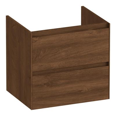 Brauer Inspire - Onderkast 60 cm - met 2 Softclose Lades Greeploos en 1 Sifon Uitsparing - Forest Cacao