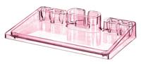 HAN ha-17470-76 buro-organizer i-step transparant fel rose - thumbnail