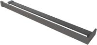 Saqu Modulo handdoekhouder met planchet voor douchewand 120cm gunmetal - thumbnail