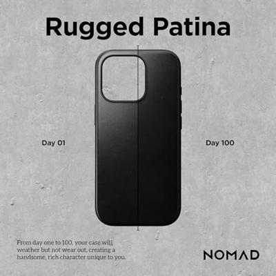 Nomad Modern Leather Case iPhone 16 Pro Black Horween