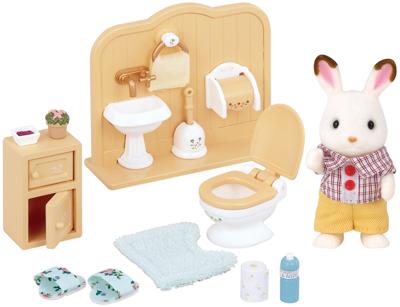 SYLVANISCHE FAMILIES 5015 Chocolade konijn en toilet set