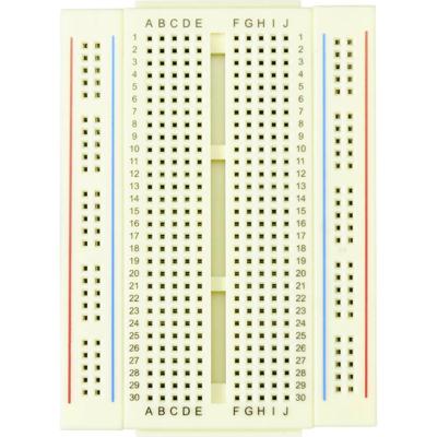 TRU COMPONENTS Breadboard Verschuifbaar Totaal aantal polen 400 (l x b x h) 86.5 x 64.5 x 8.5 mm 1 stuk(s)