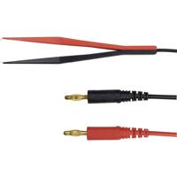 Schützinger Meetsnoer Stekker 4 mm Kelvin-klem 100.00 cm Zwart/rood 1 stuk(s) - thumbnail