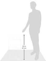 Metaltex wandschoenenrek penny 6 paar schoenen 41x77 cm wit - thumbnail