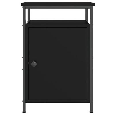 Nachtkastjes 2 st 40x42x60 cm bewerkt hout zwart