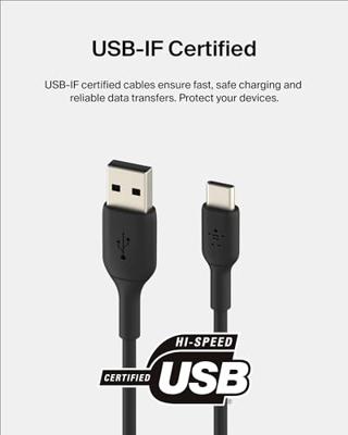 Kabel USB A naar USB-C Belkin CAB001bt1MBK Zwart 1 m - thumbnail