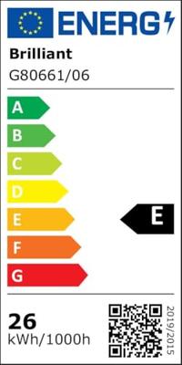 Brilliant Dimbare plafondlampFico zwart - G80661/06