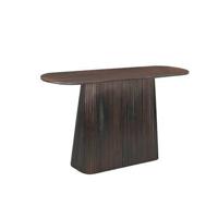 Livingfurn Ovale Sidetable 'Salvator' Mangohout, 140cm, kleur Walnoot - thumbnail