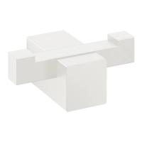 ZACK Carvo Handdoekhaak 6,5x4,5x2,6cm wit - thumbnail