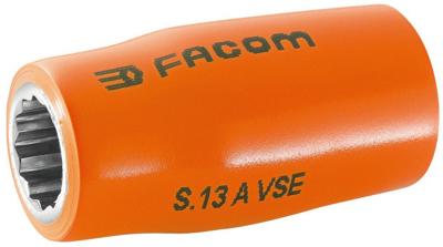 Facom doppen 1/2" 12 kant geïsoleerd 22 mm - S.22AVSE