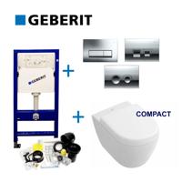 Geberit Up100 Toiletset 11 V&B Subway 2.0 Compact Met Delta Drukplaat - thumbnail