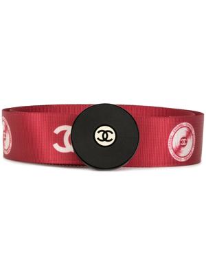 Chanel Pre-Owned record motif belt - Red