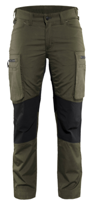 Blåkläder Dames Service werkbroek Stretch 71591845 | Groen/Zwart | Maat 32 - 7330509646175 Blåkläder Dames Service werkbroek Stretch 71591845 | Groen/Zwart | Maat 32 - 7330509646175