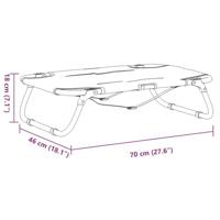 VidaXL Hondenmand inklapbaar oxford stof en staal antracietkleurig - thumbnail