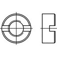 TOOLCRAFT TO-6855336 Gleufmoeren M4 DIN 546 Staal 1000 stuk(s) - thumbnail