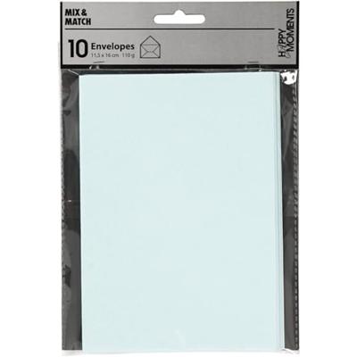 Creativ Company Envelop lichtblauw, 11,5x15cm, 10st.